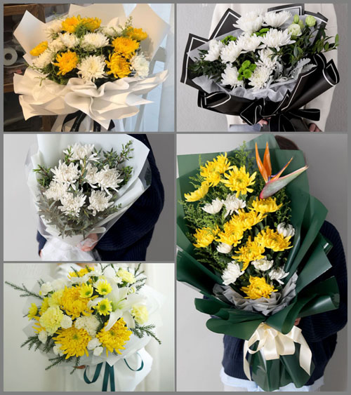 广东湛江市廉江市石角镇野鸭塘村白事花束代送